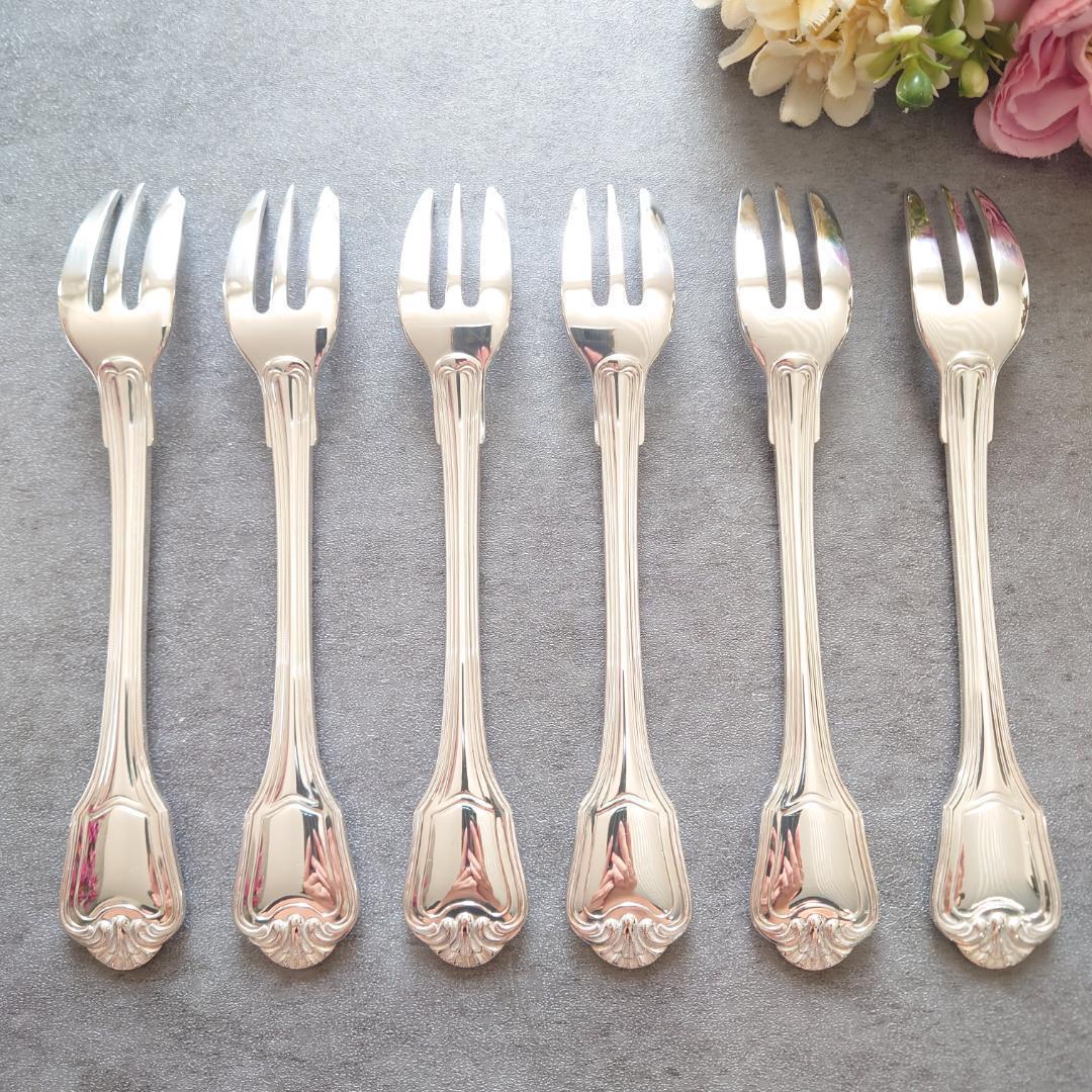 希少 極美品 クリストフル ポートロイヤル ケーキフォーク 6点