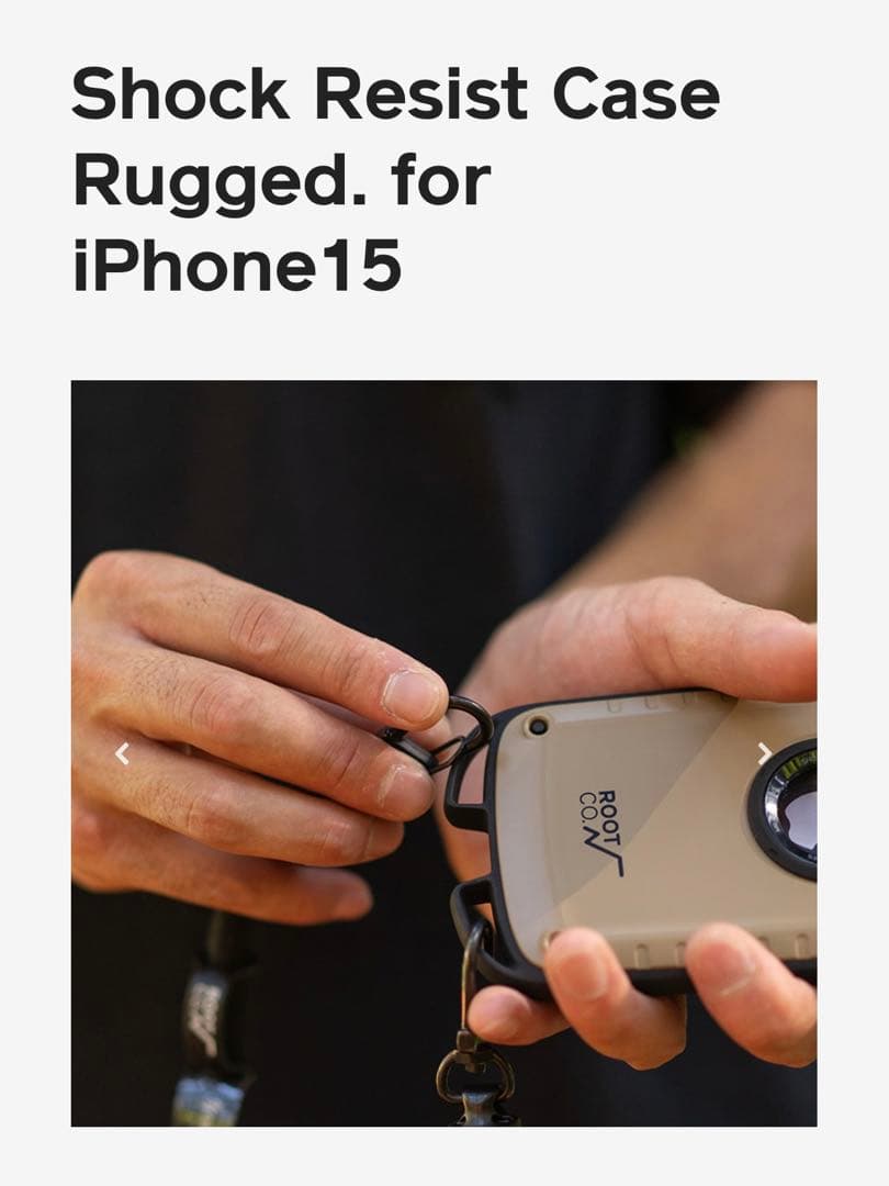 新品！黒　ルートコー　iPhone 15 ケース
