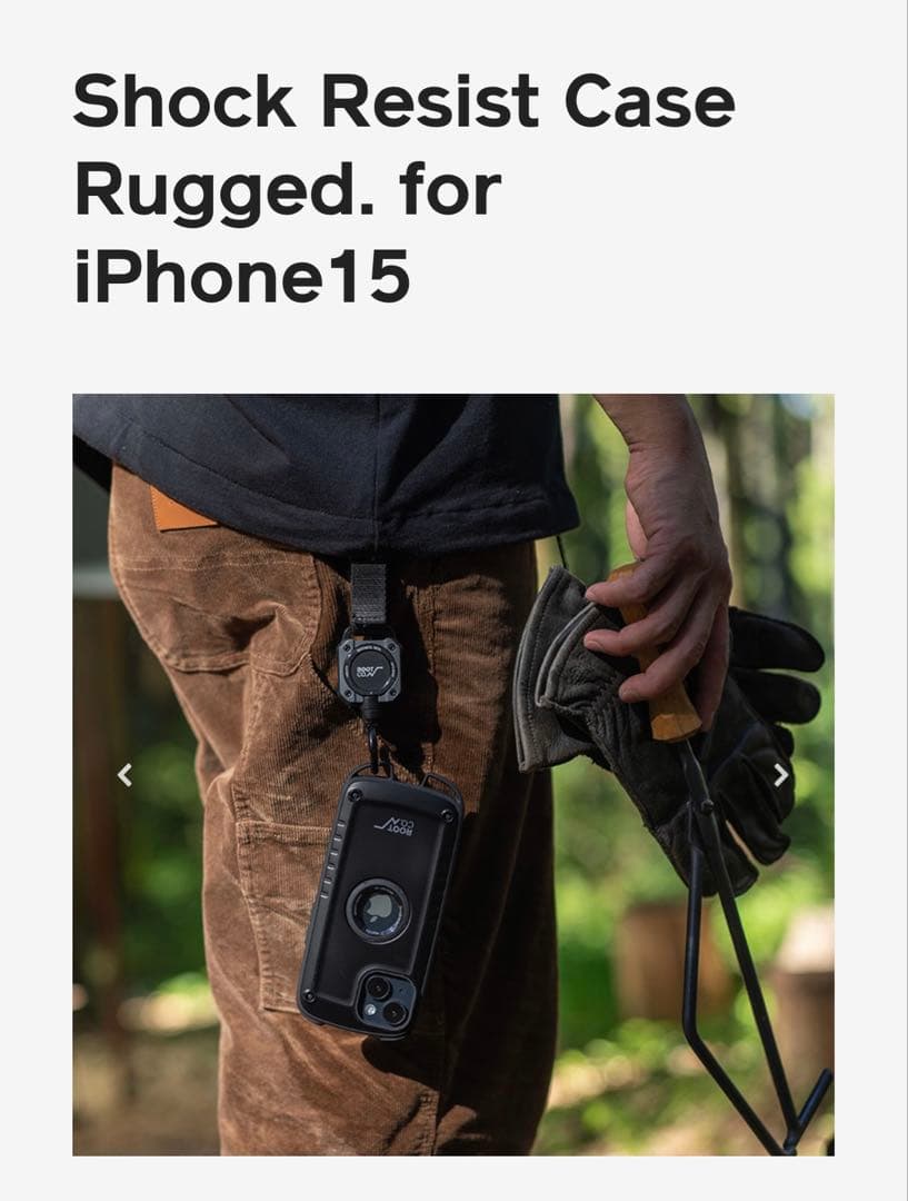 新品！黒　ルートコー　iPhone 15 ケース