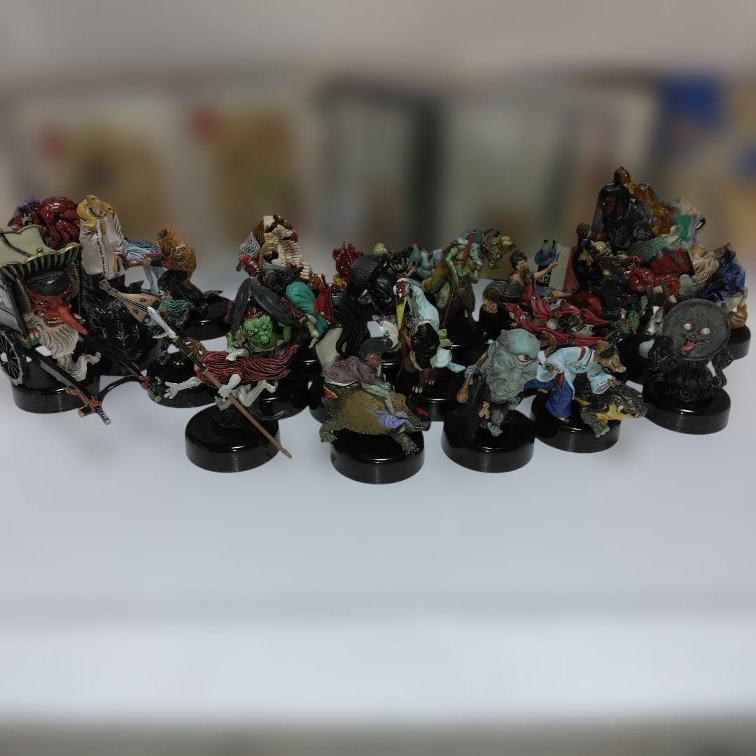 海洋堂陰陽妖怪絵札２７体セット。