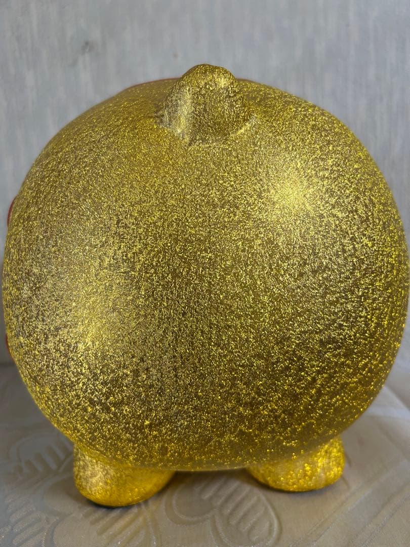 希少　特大　金豚貯金箱