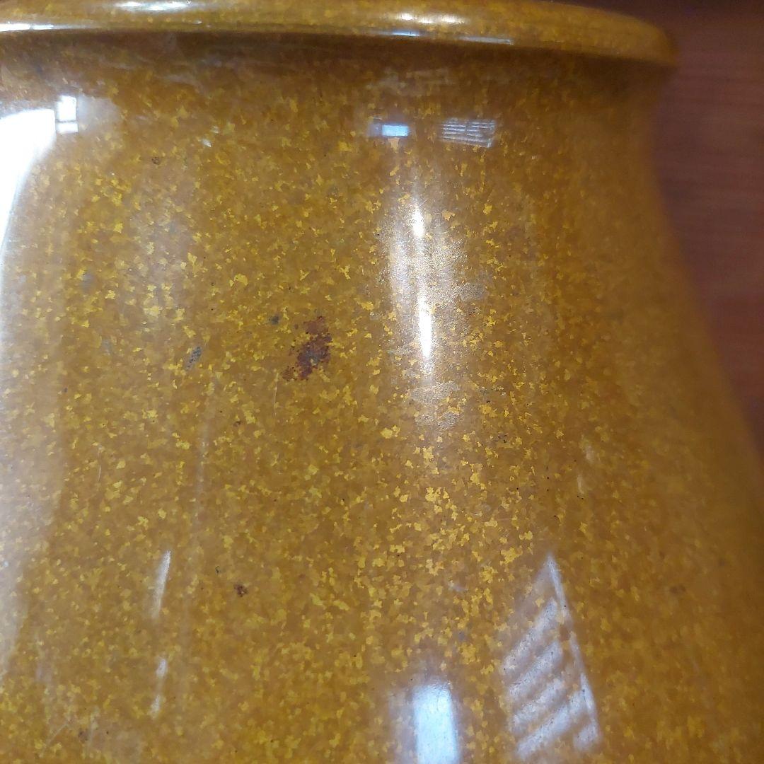 金彩と黒⭐豪華で大きな花瓶⭐金属製？重量感のあり