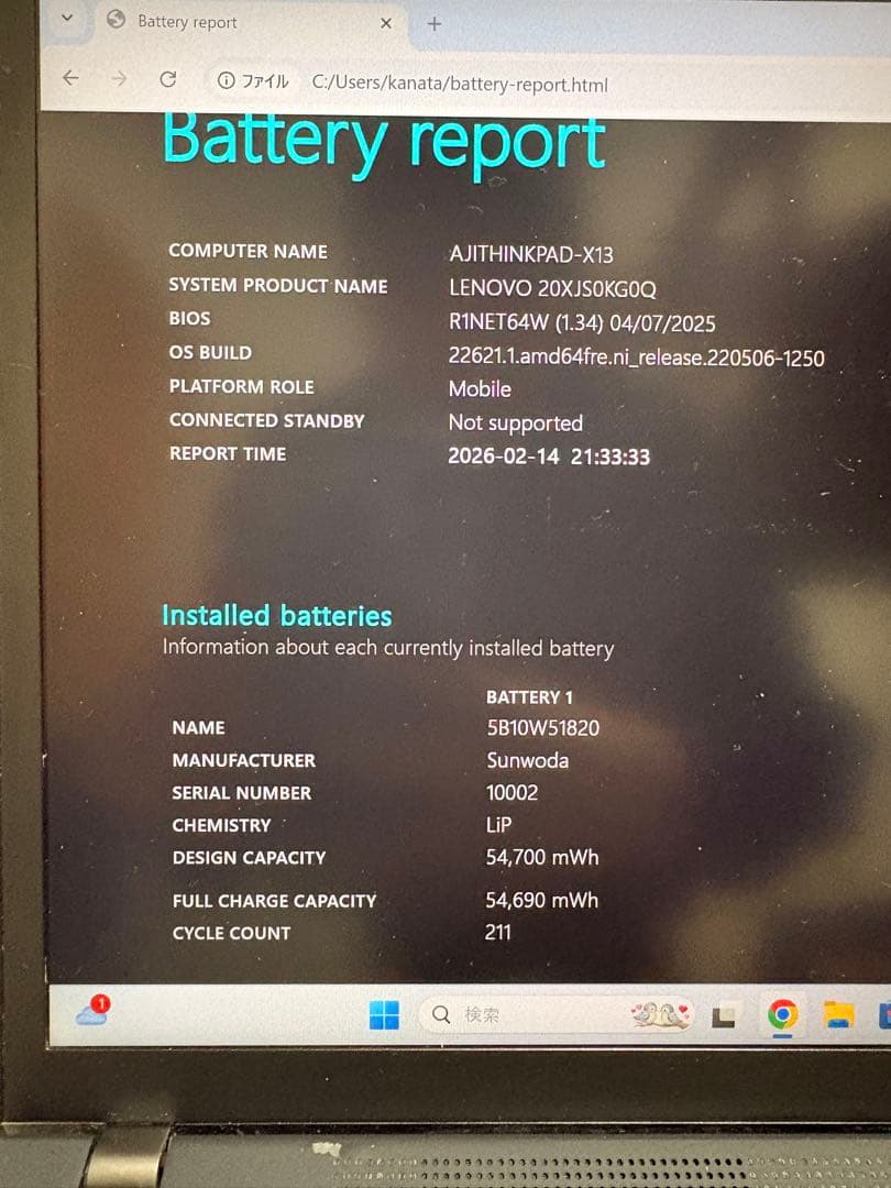 ThinkPad x13 gen2 AMD 塗装剥がれ訳あり価格