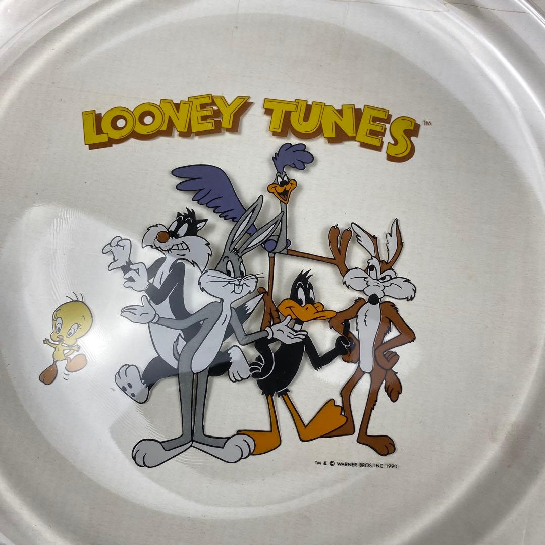 レア　新品 90s ビンテージ LOONEY TUNES カラス製 大皿　２枚