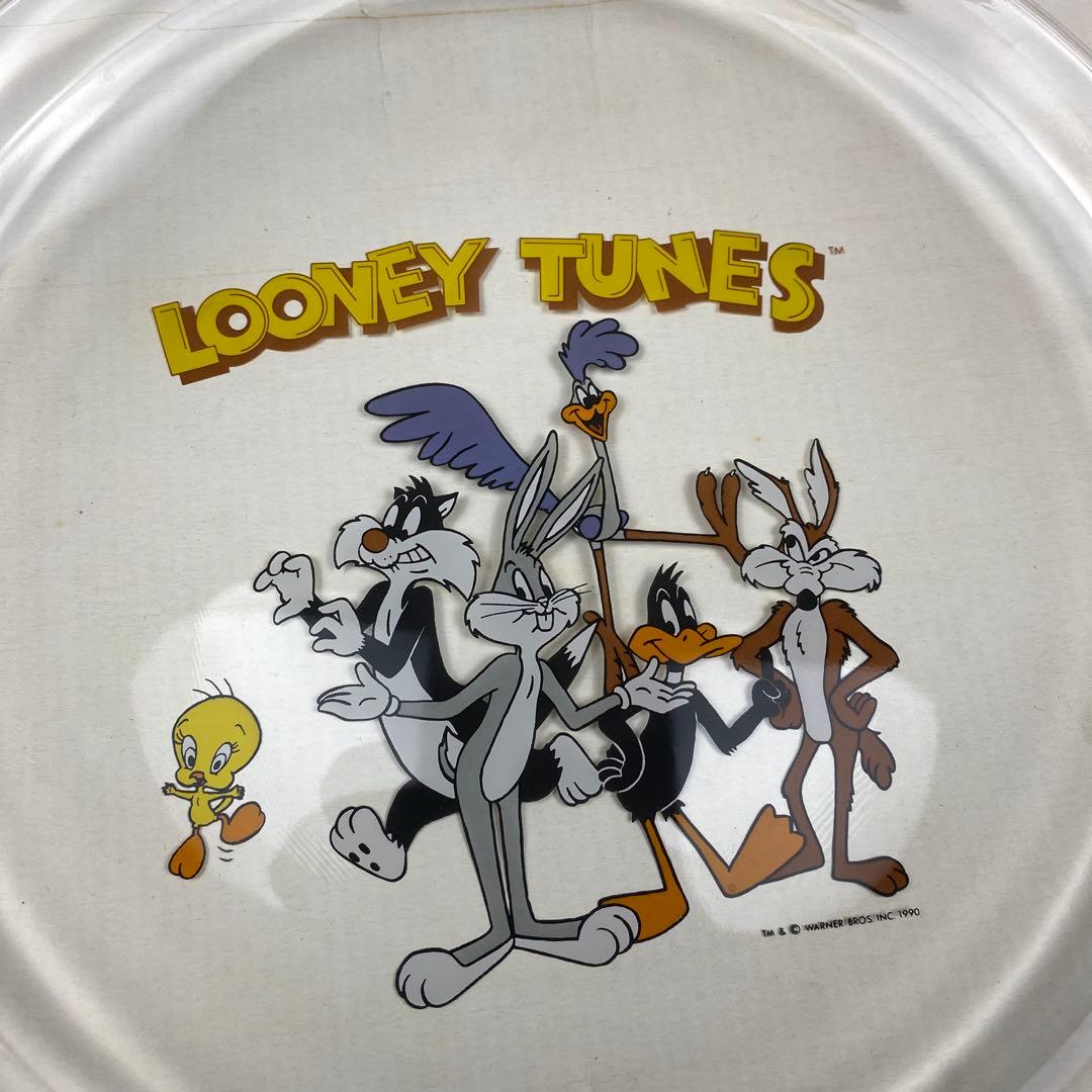 レア　新品 90s ビンテージ LOONEY TUNES カラス製 大皿　２枚