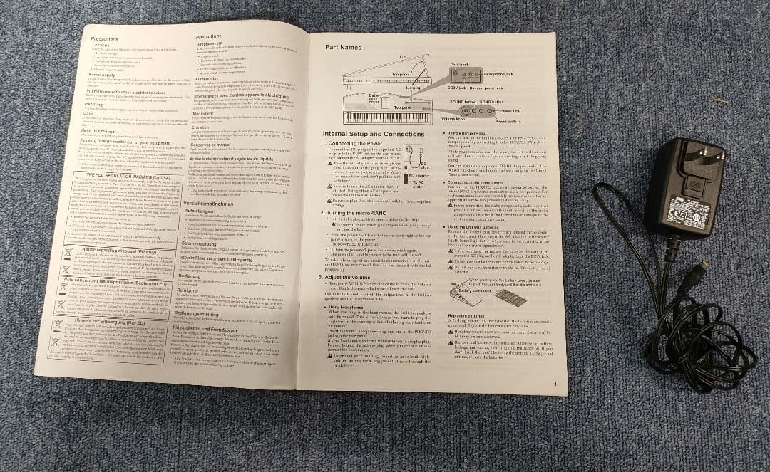 【良品】KORG microPIANO 61鍵 AC付 コルグ マイクロピアノ