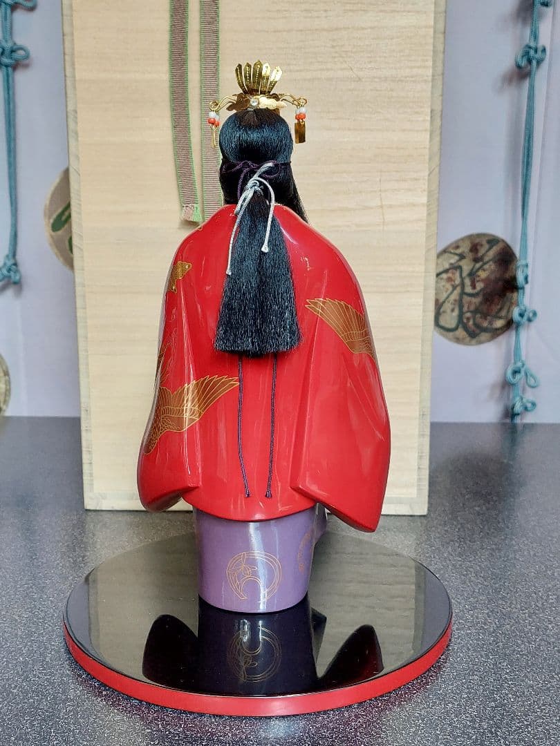 輪島塗 能楽 輪島蒔絵 人形 羽衣 高級美術品　蒔絵師　伊川雅仁