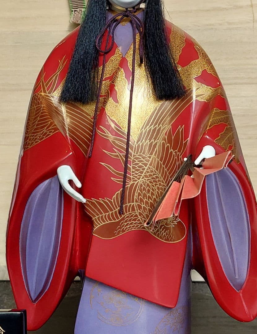 輪島塗 能楽 輪島蒔絵 人形 羽衣 高級美術品　蒔絵師　伊川雅仁
