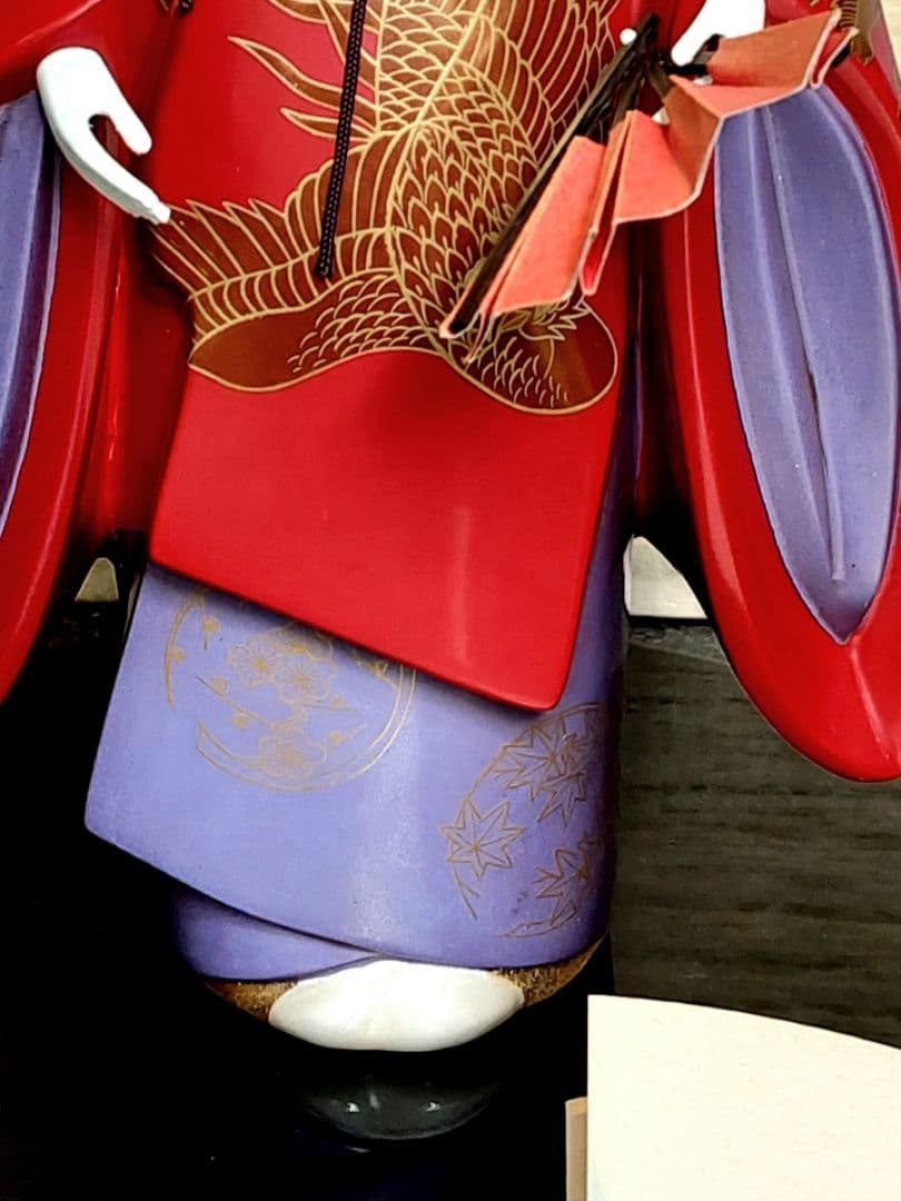 輪島塗 能楽 輪島蒔絵 人形 羽衣 高級美術品　蒔絵師　伊川雅仁