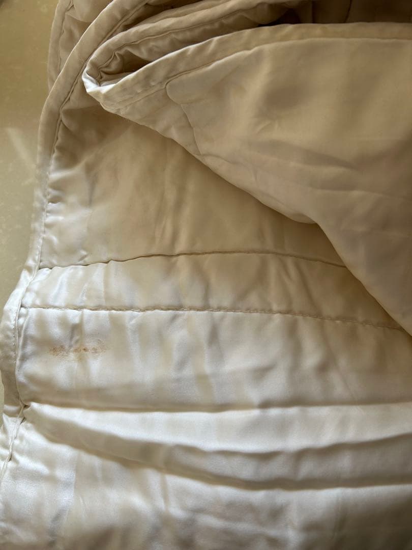帝国ホテル シルク布団comforterコンフォーターシングル　クリーニング済み
