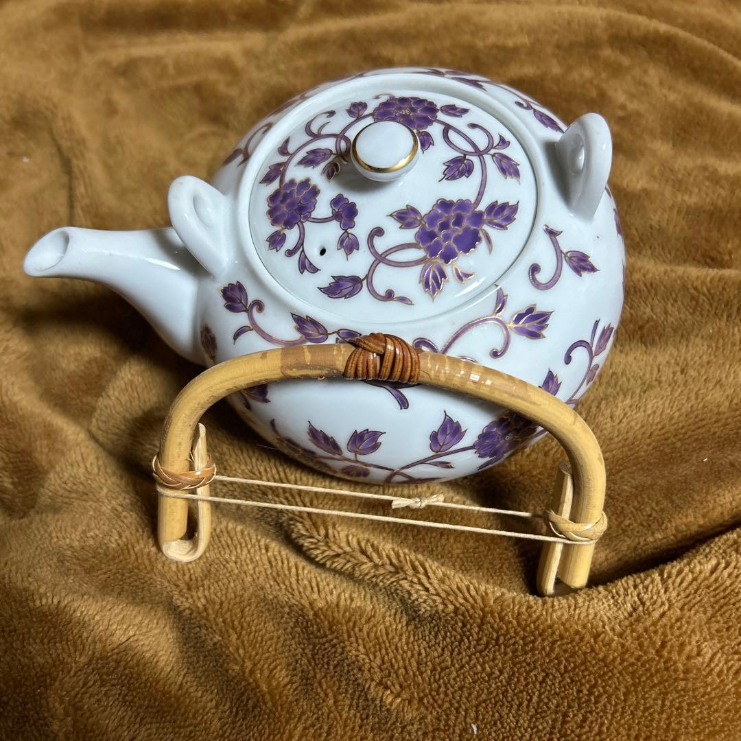 ★超お得　たち吉　花からくさ　茶器　新品　急須１個　蓋付き湯呑み5個セット 高貴