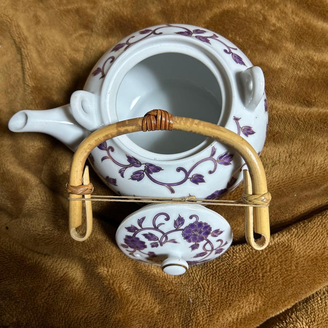 ★超お得　たち吉　花からくさ　茶器　新品　急須１個　蓋付き湯呑み5個セット 高貴