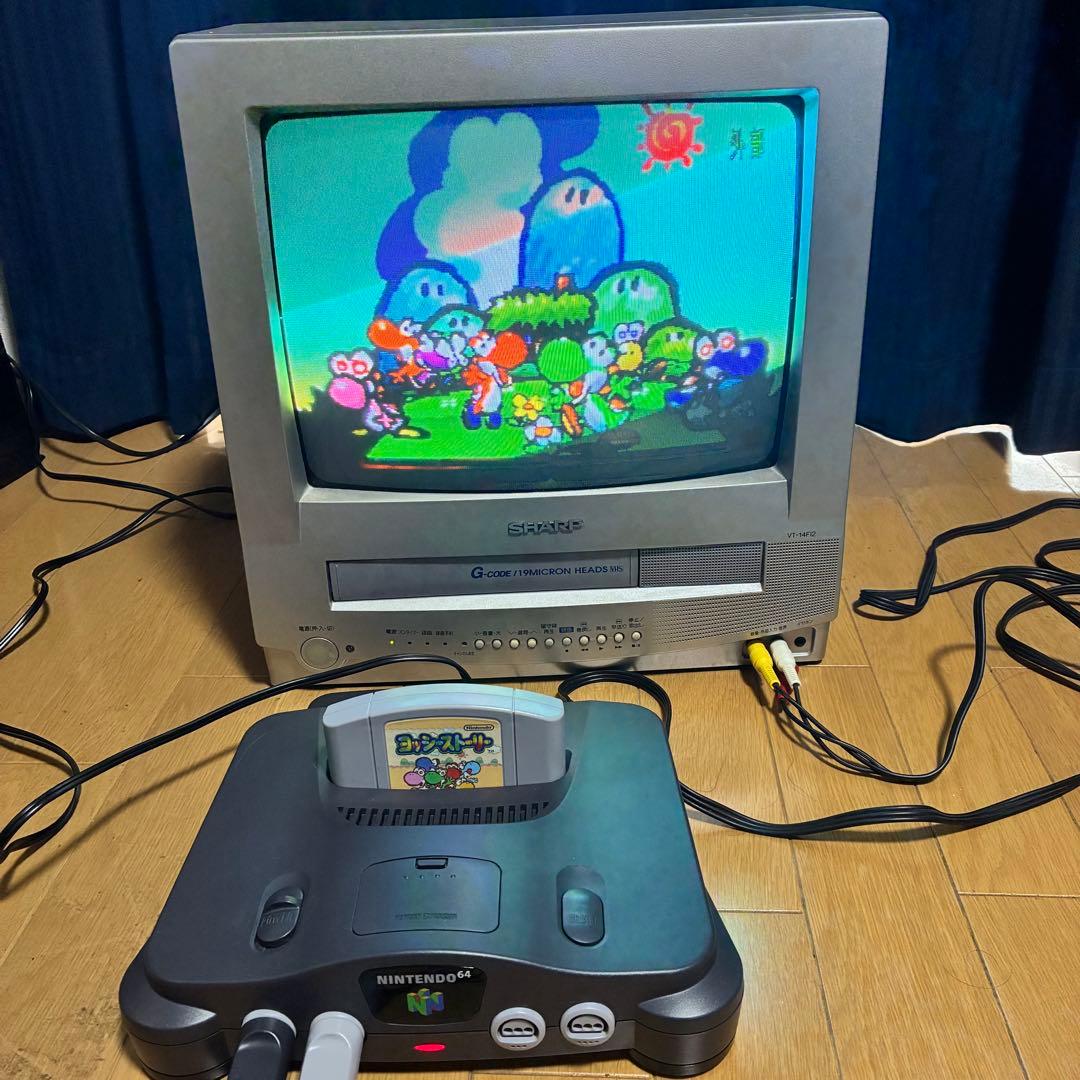 【動作確認済み】SHARP ブラウン管テレビデオVT-14F12