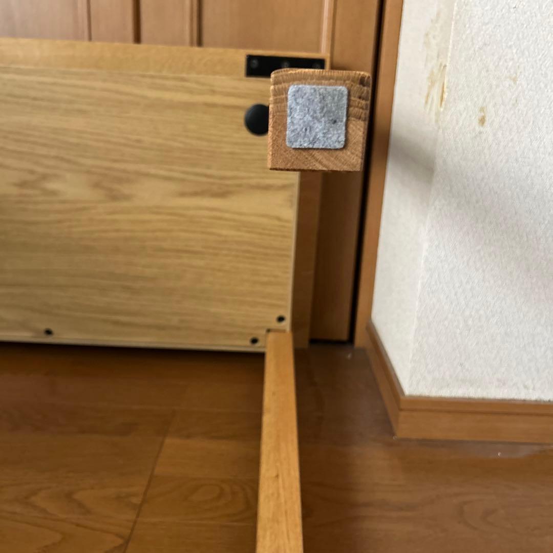 無印良品 オーク材デスク・オープン棚付