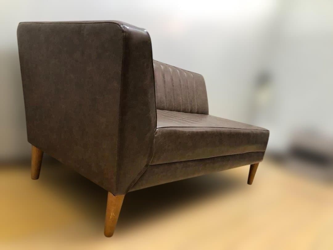 送料無料 2人掛けソファ レザー調 142cm 有名ショップ購入 112925