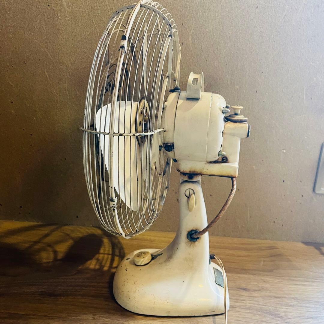 通電動作OK 昭和レトロ 当時物 松下電器 ナショナル 扇風機 M5-A ホワイ