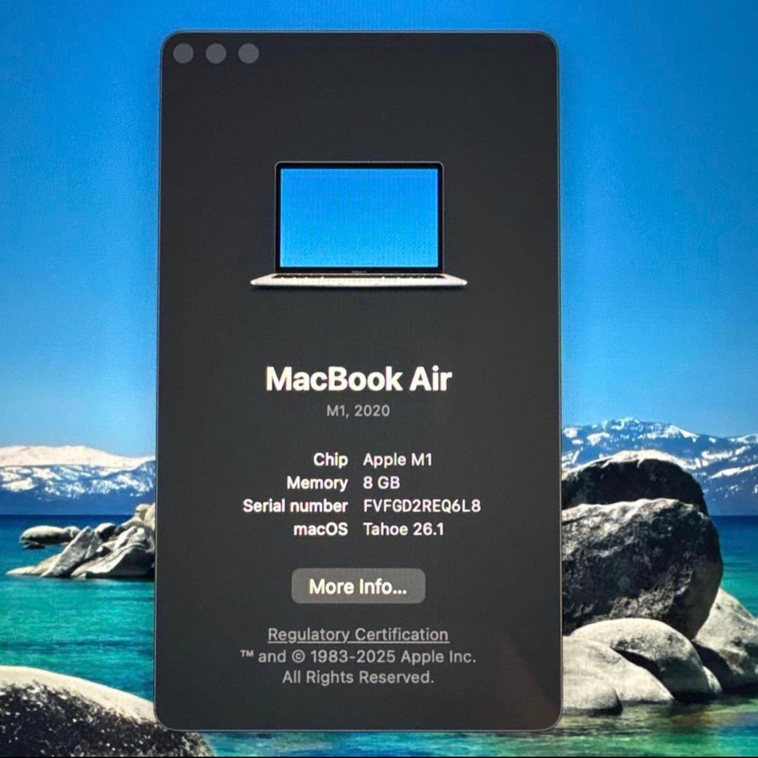 Apple MacBook Air M1 8GB RAM/512GB【本体のみ】