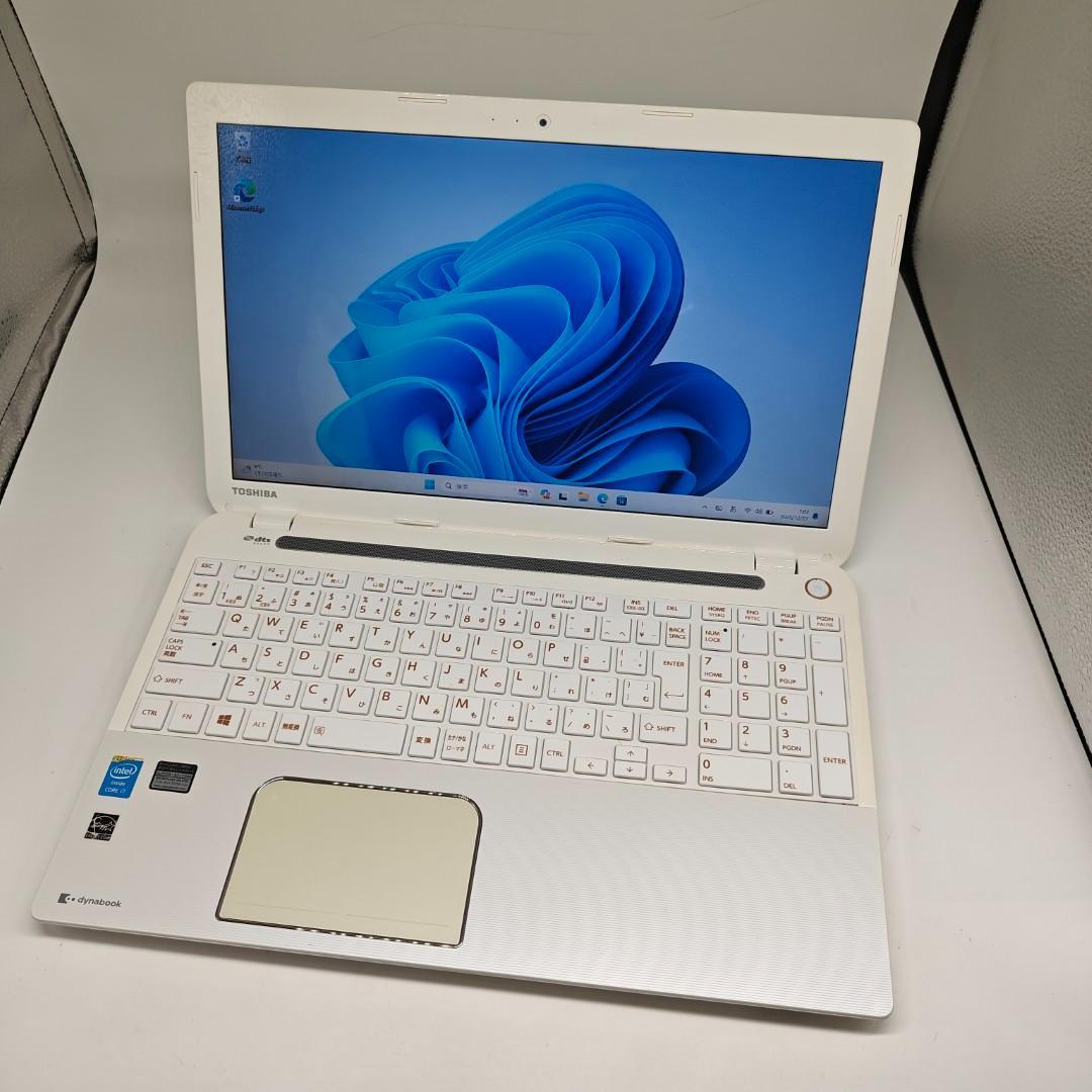 【東芝】T553 高速i7 SSD256GB 8GB ホワイト ノートPC