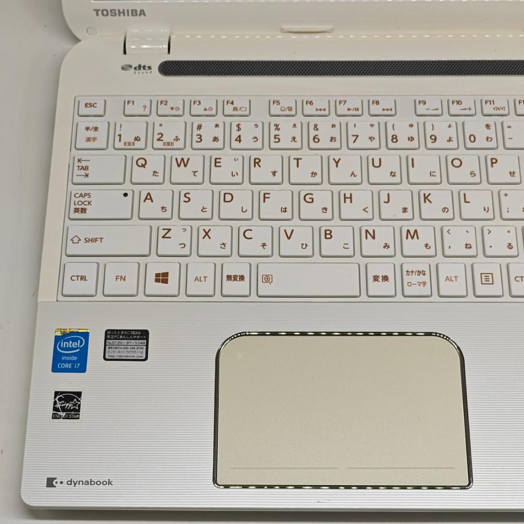 【東芝】T553 高速i7 SSD256GB 8GB ホワイト ノートPC