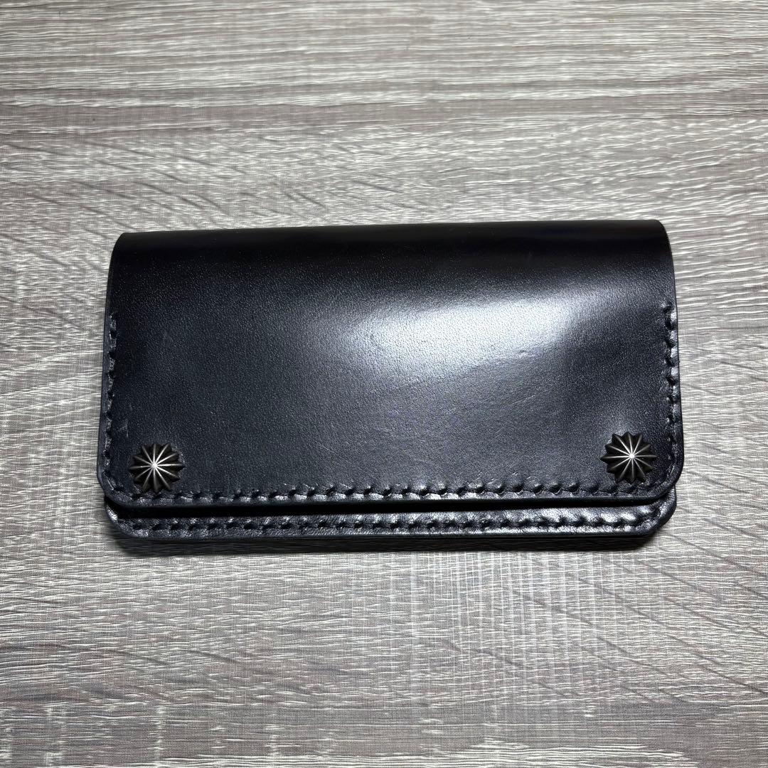 ミドルトラッカーウォレット　北米産ステアハイド　アポロコンチョ