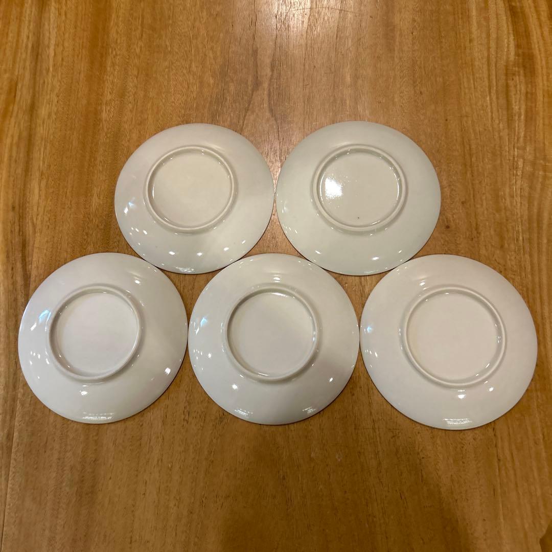 清水焼　松斎陶苑　四季花銘々皿　五枚