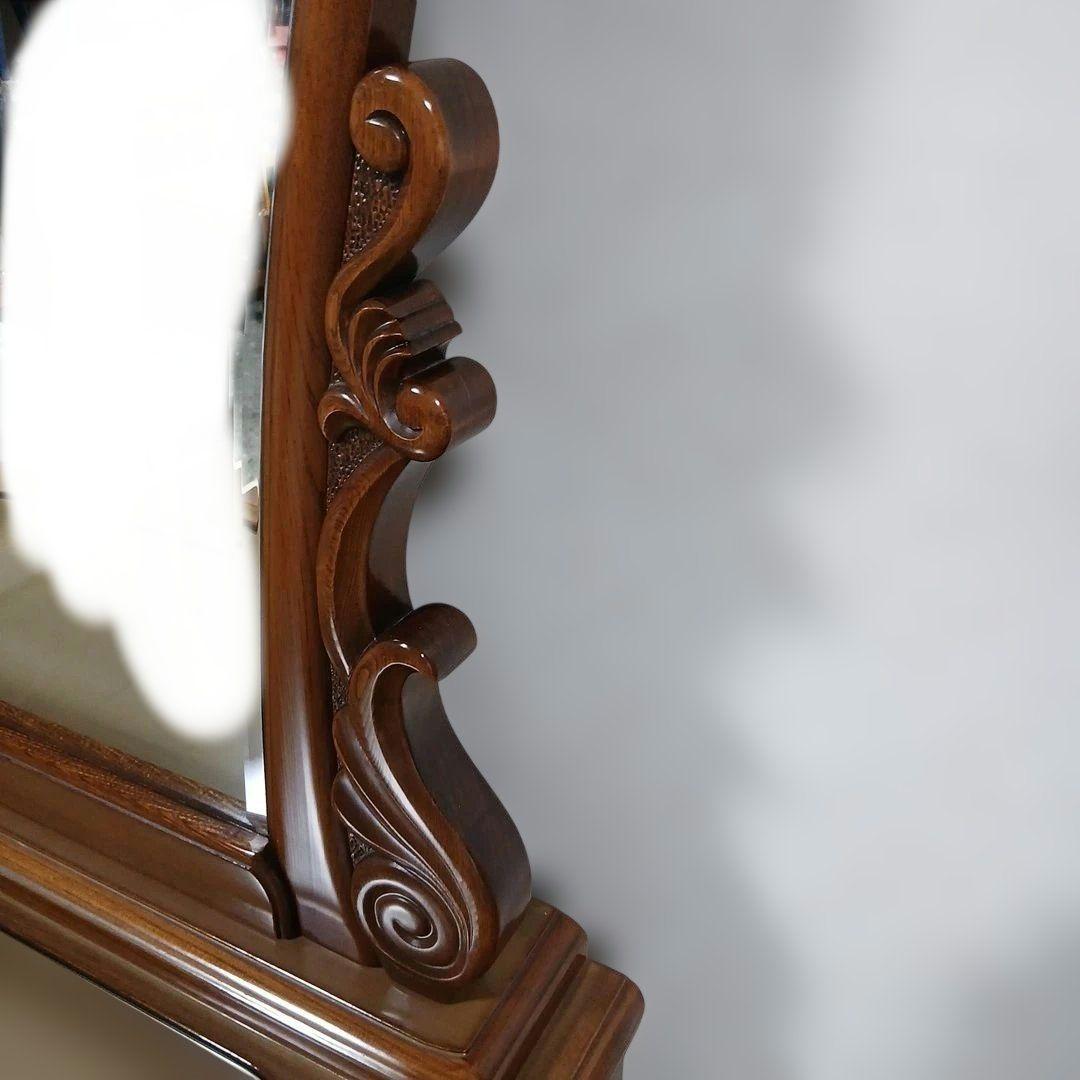 木製クラシックドレッサー昭和レトロ豪華 ハデ婚婚礼家具特大サイズ