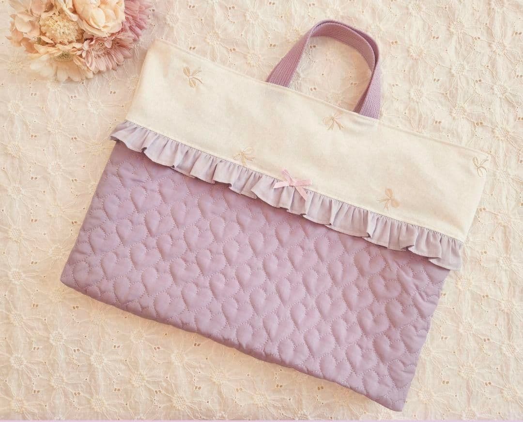 入園グッズ 入学グッズ 女の子 ランチマット ランチョンマット ハート柄 リボン