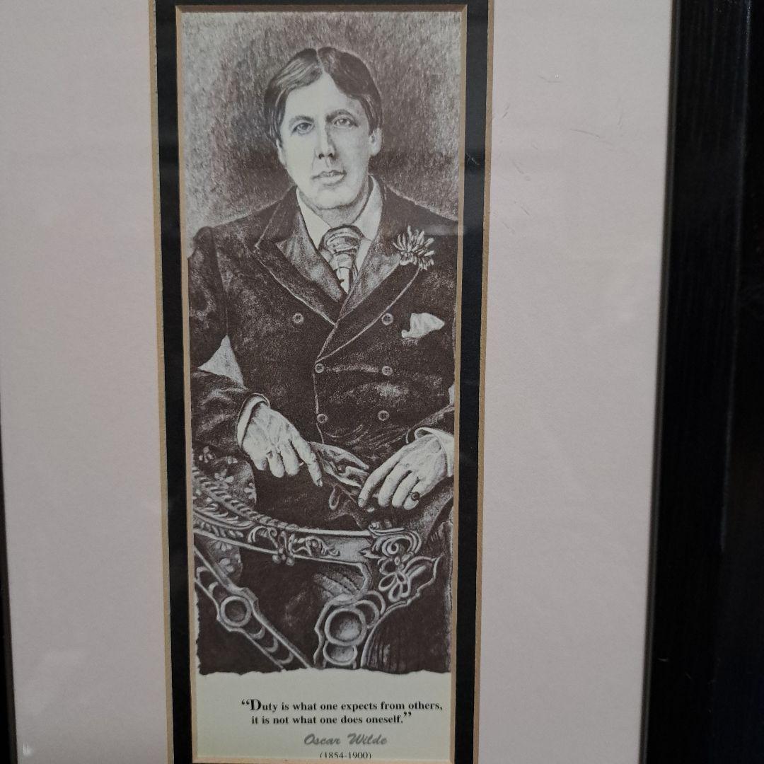 オスカーワイルド　額縁付き肖像