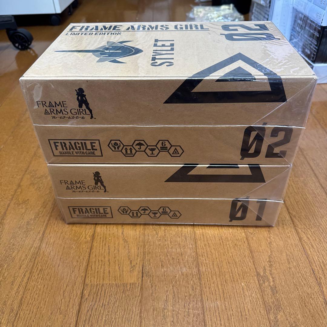 特典有フレームアームズ・ガールアニメ＆プラモデル 限定版セット01-04 A18