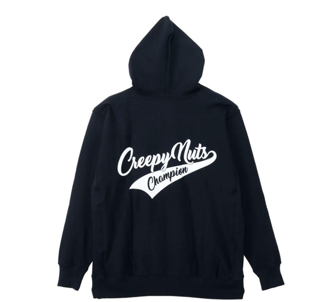 Creepy Nuts × Champion コラボパーカー ブラック Mサイズ