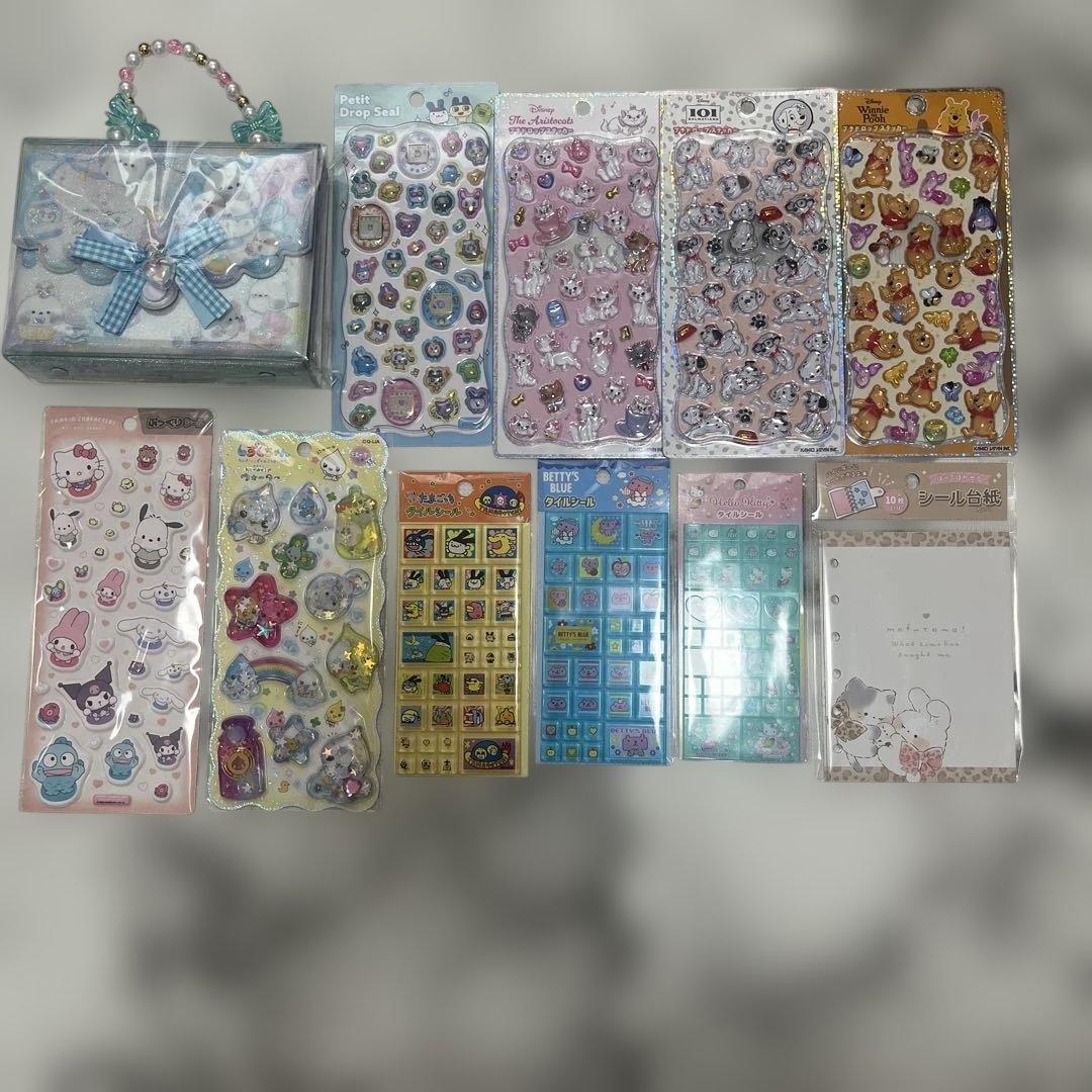 シール帳 色々セット プチドロ(マリー、たまごっち、ディズニー)