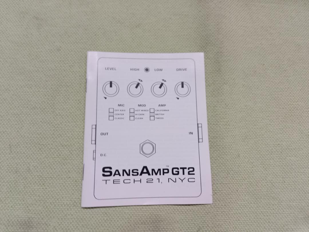 都《LMMPX》Sans Amp GT2 TECH 21 ギター　エフェクター