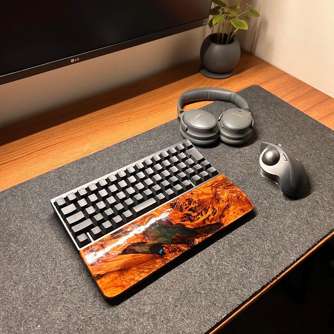 キーボード アームレスト パームレスト リストレスト 木製 天然木