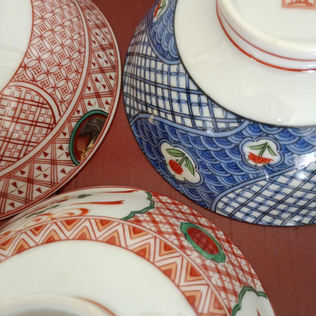 有田焼　藍窯　茶漬揃　5客組　高級茶碗　未使用品　木箱入り