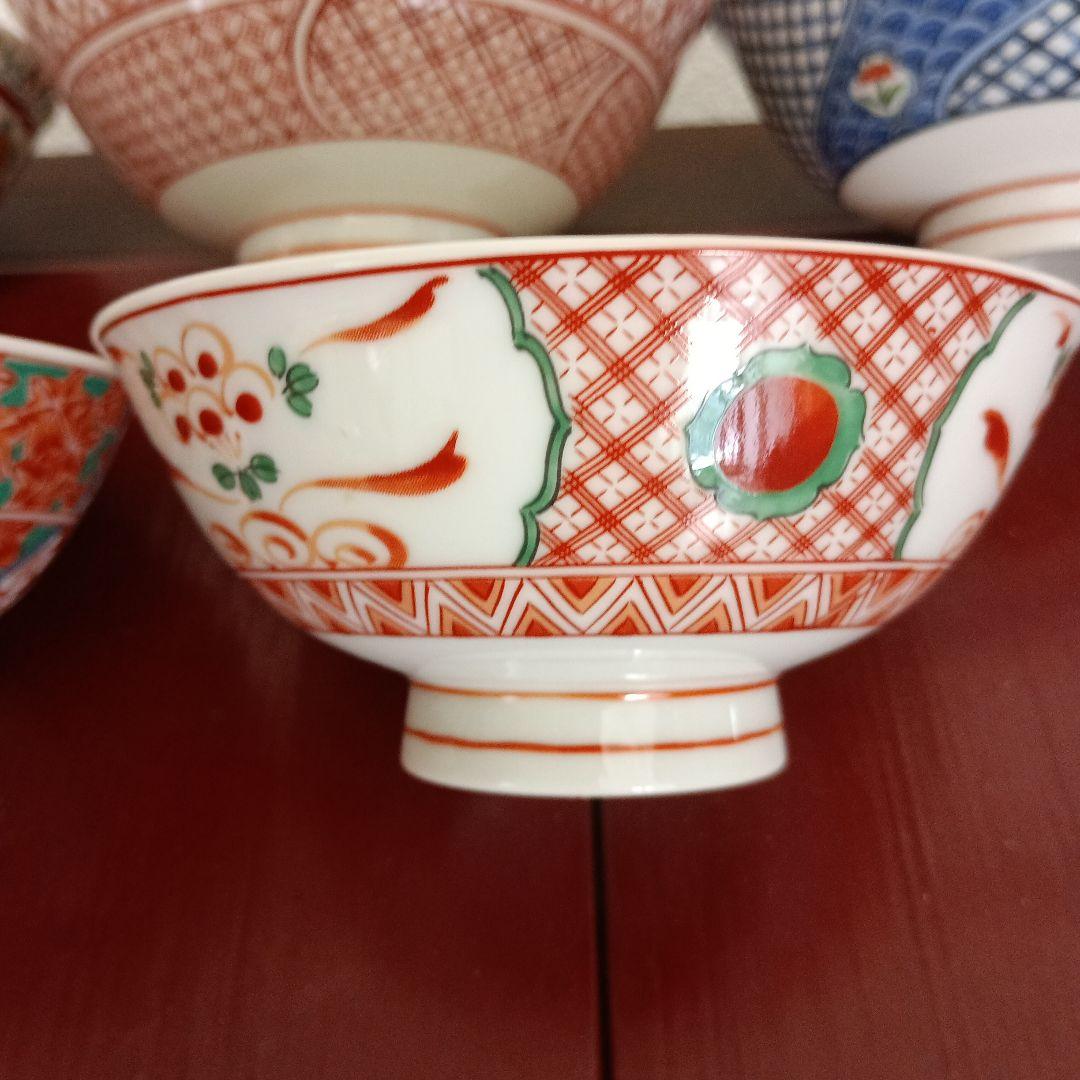 有田焼　藍窯　茶漬揃　5客組　高級茶碗　未使用品　木箱入り