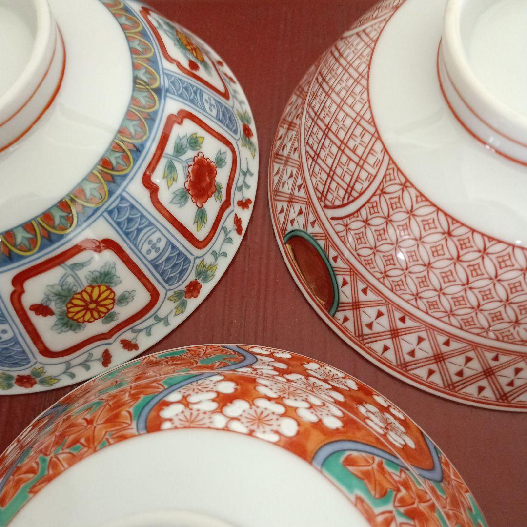 有田焼　藍窯　茶漬揃　5客組　高級茶碗　未使用品　木箱入り