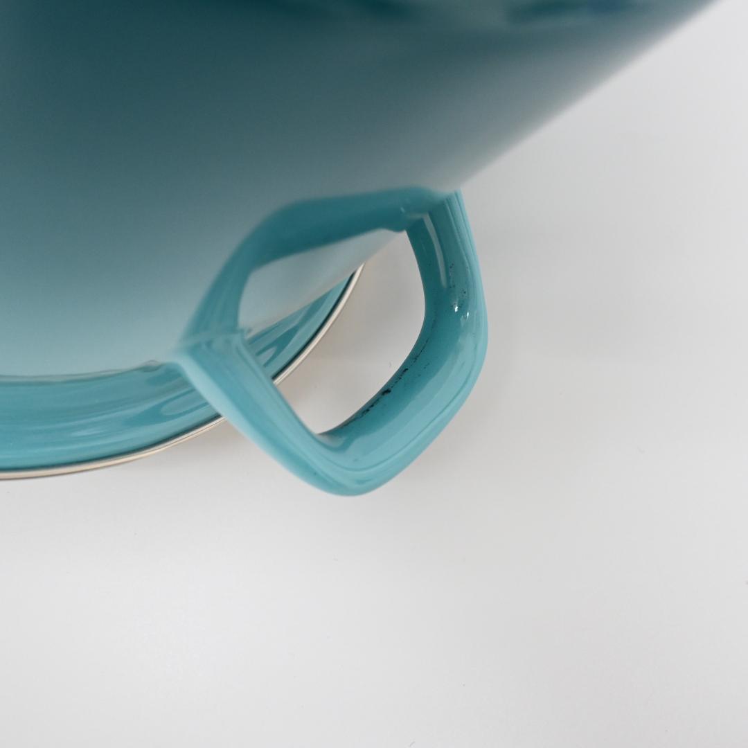 48625★年 ルクルーゼ ストックポット 5.7L スチール カリビアンブルー