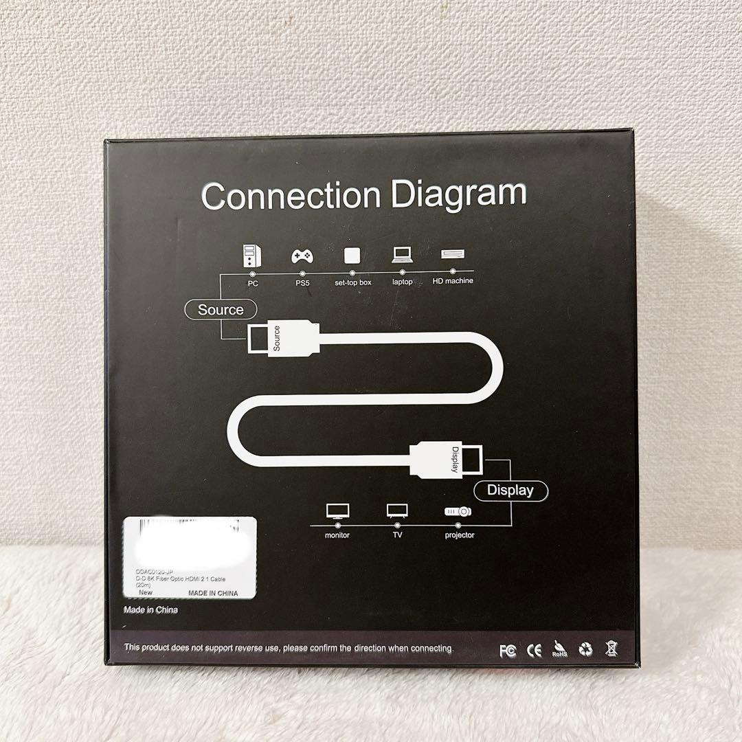 8K光ファイバーHDMI 2.1ケーブルHDMI 20m