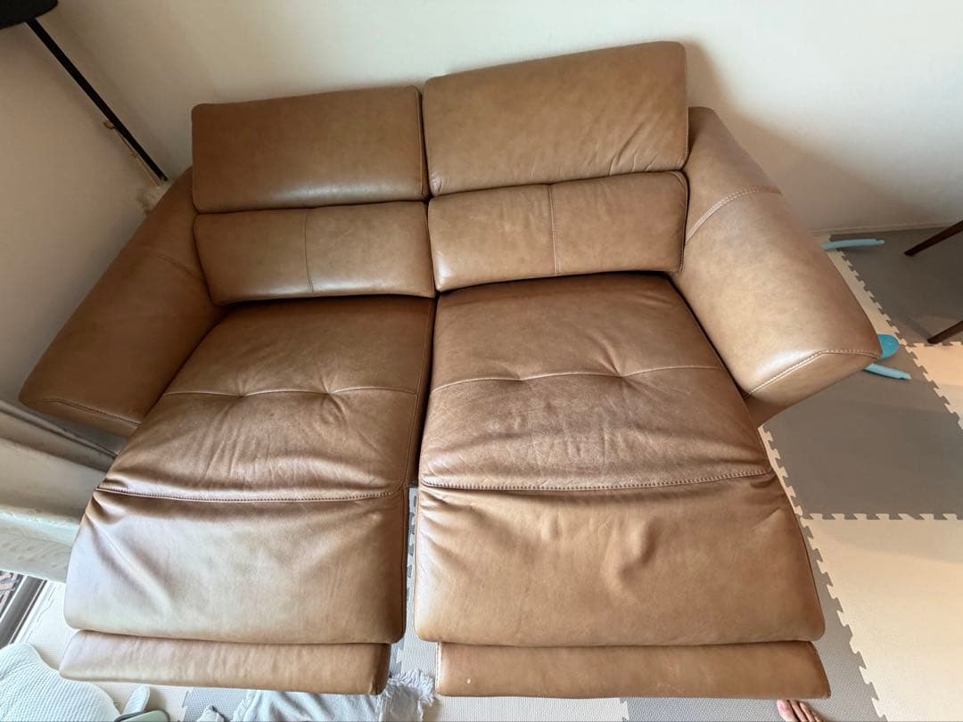 【送料込】大塚家具　定価36万円・電動リクライニングソファ
