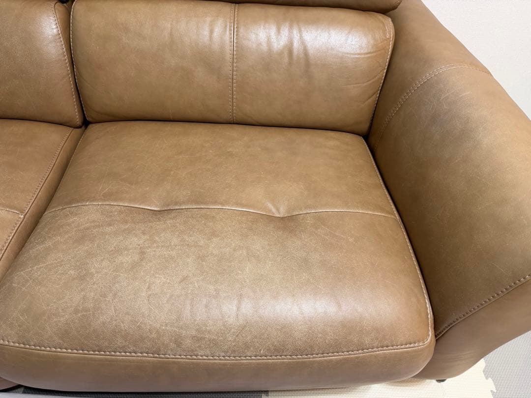 【送料込】大塚家具　定価36万円・電動リクライニングソファ