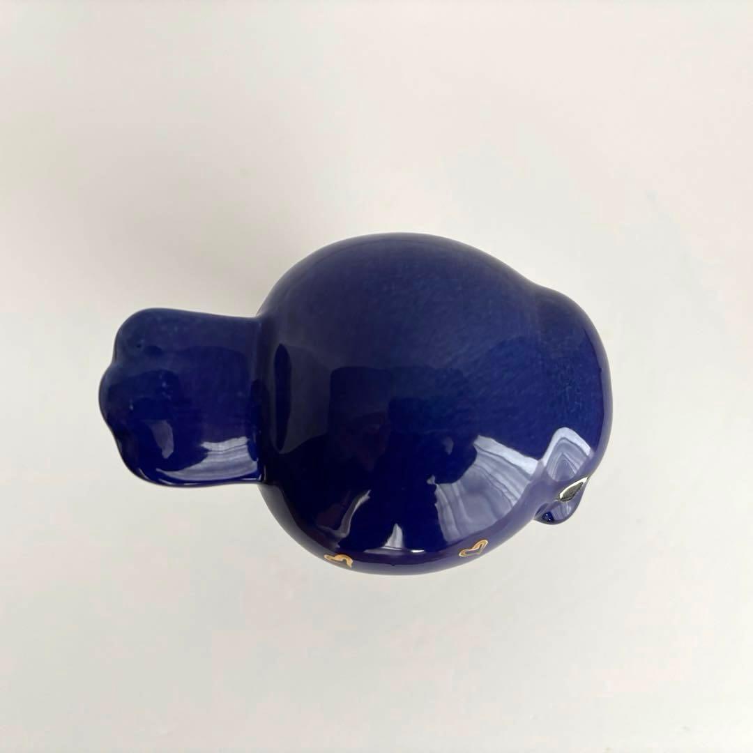 【新品】リサラーソン テクラ 鳥 紺×金