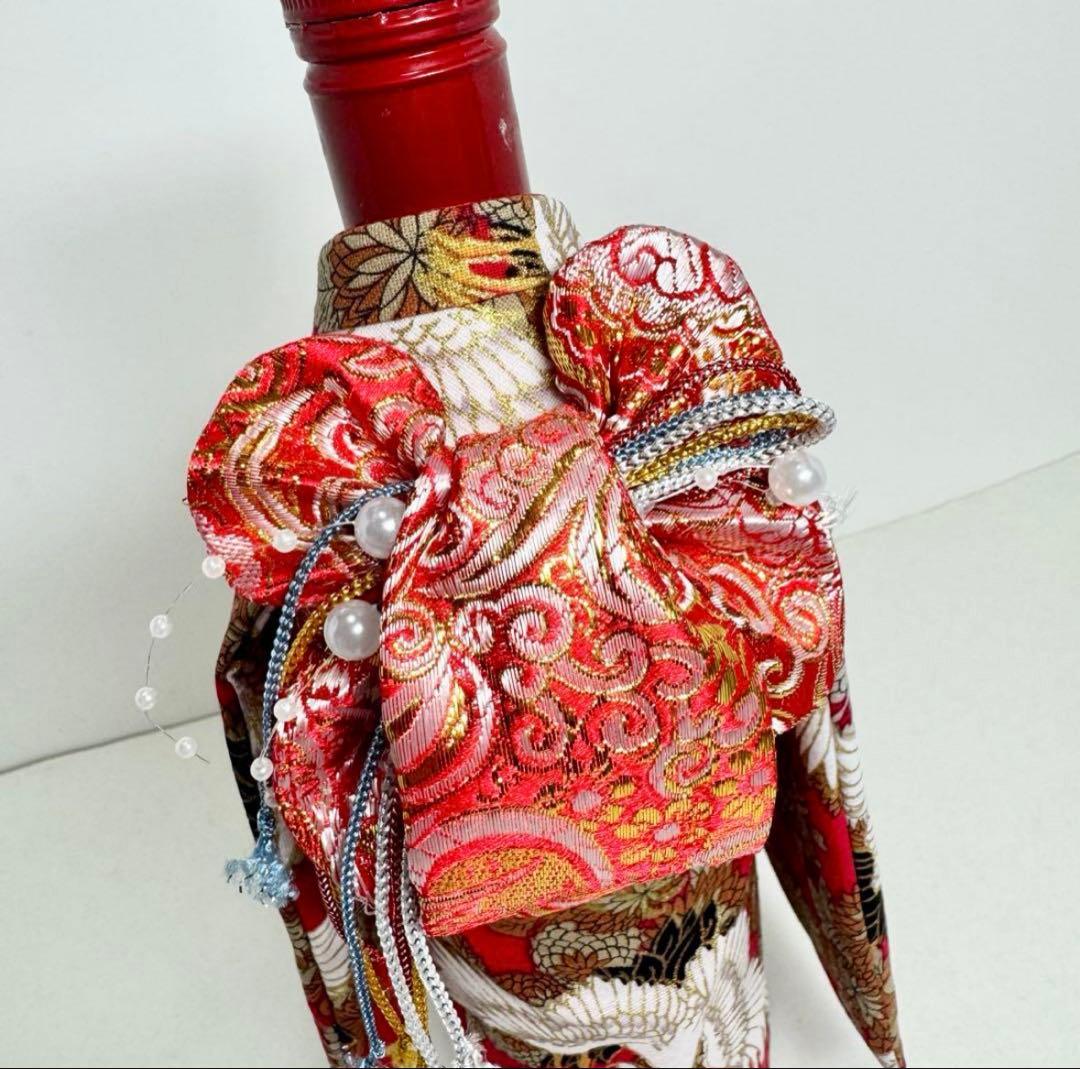りさ6番・9番 お酒ボトル振袖着物カバー　和柄系