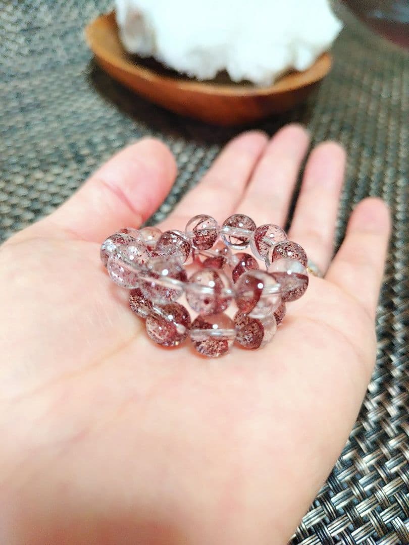 レッドファントムクォーツ ブレスレット 美品 セール中！