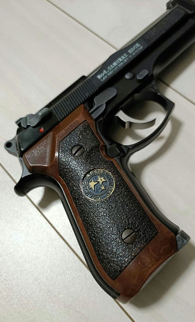 【中古品】東京マルイ ガスガン「サムライエッジ」ステンレスパーツ交換あり