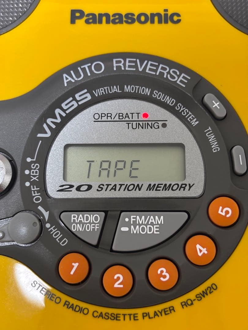 パナソニック ショックウェーブカセットプレーヤー RQ-SW20