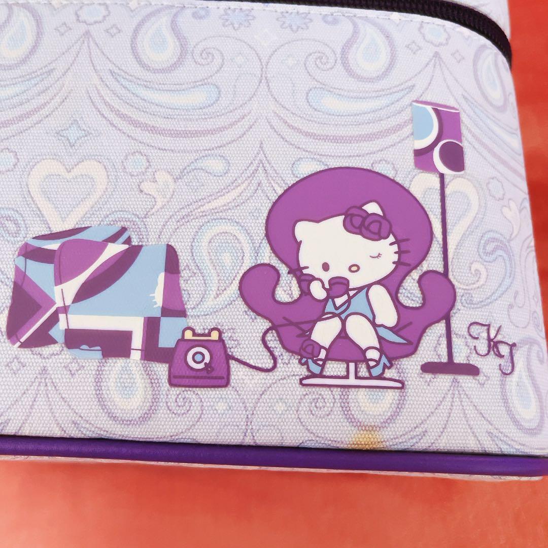 希少レア　ハローキティ　バニティケース　海外限定　ペイズリー　2004年製