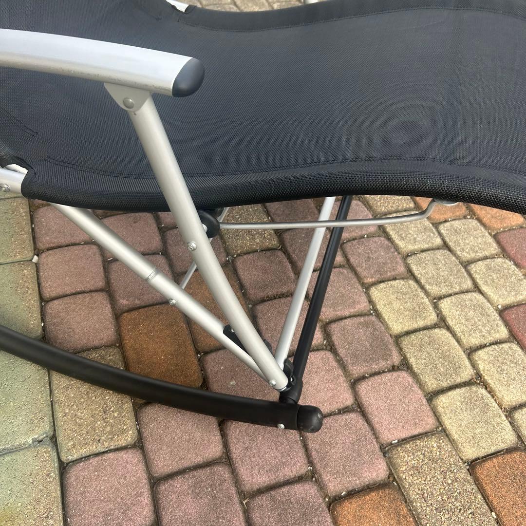 【美品】フォールディング メッシュ ロッキングチェア サウナチェア【折り畳み式】