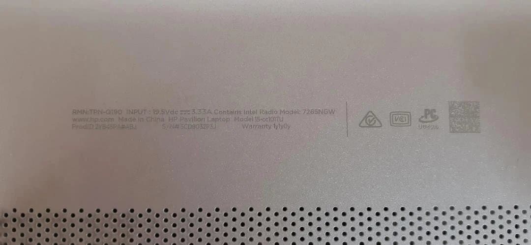 R*y様 80L0206-01 HP Pavilion 15 ノートPC / S