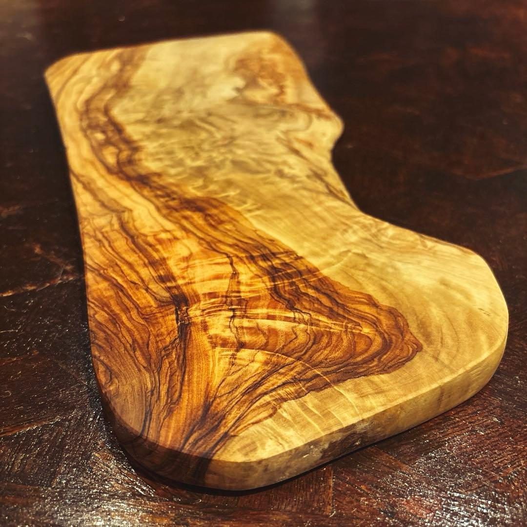 【AfricanSquare】オリーブナチュラルカッティングボードLL NO.4