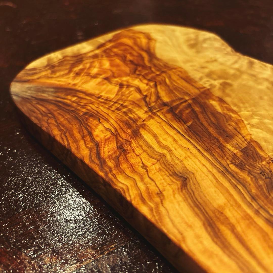 【AfricanSquare】オリーブナチュラルカッティングボードLL NO.4